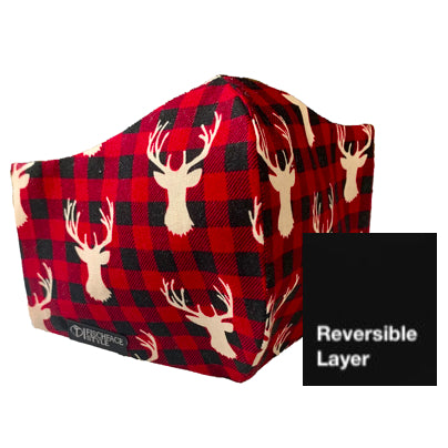 Deer Red & Black Buffalo Check