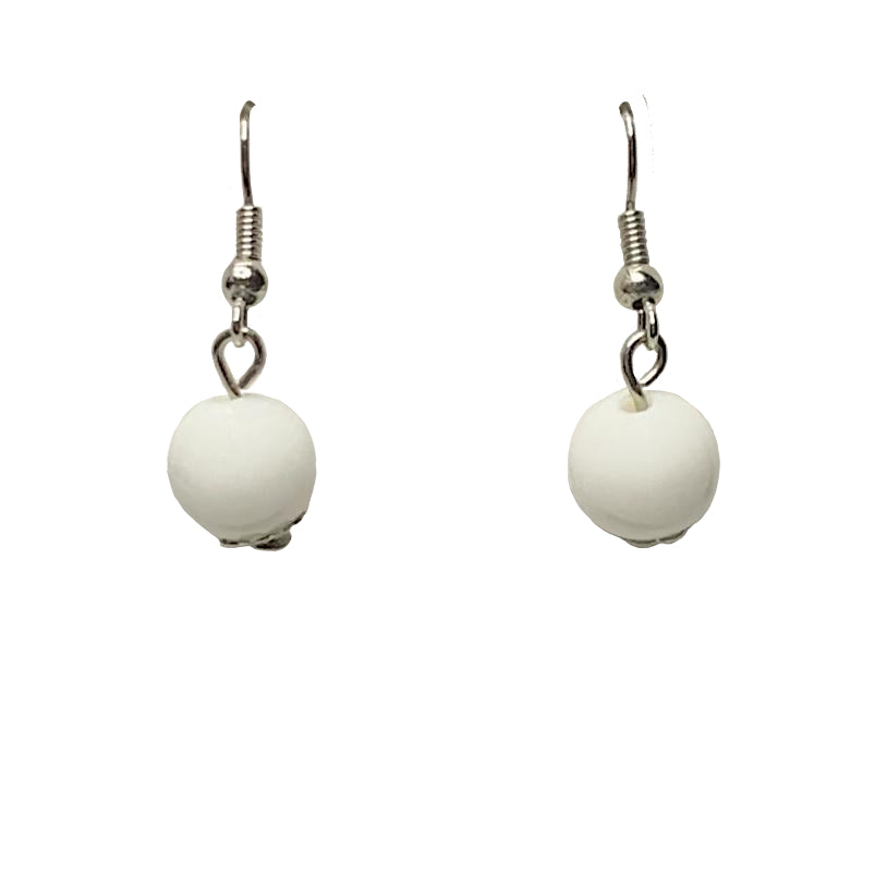 White Pearl Earrings