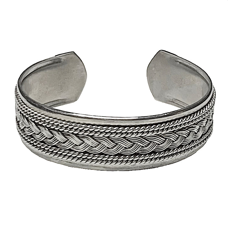 Braid & Rope Cuff Bracelet