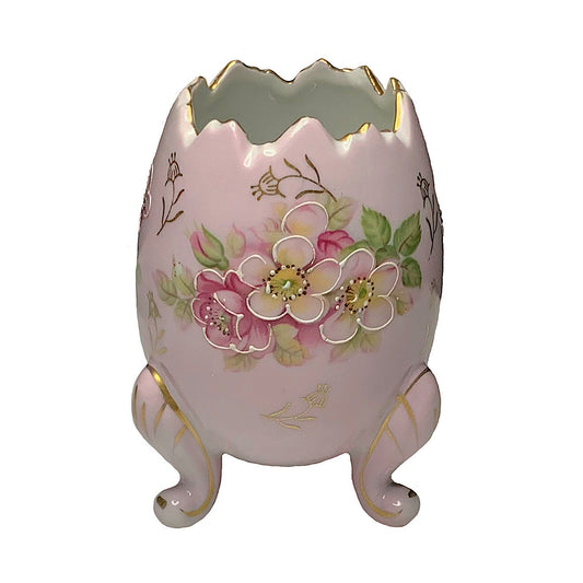 Inarco Pink Floral Egg Vase