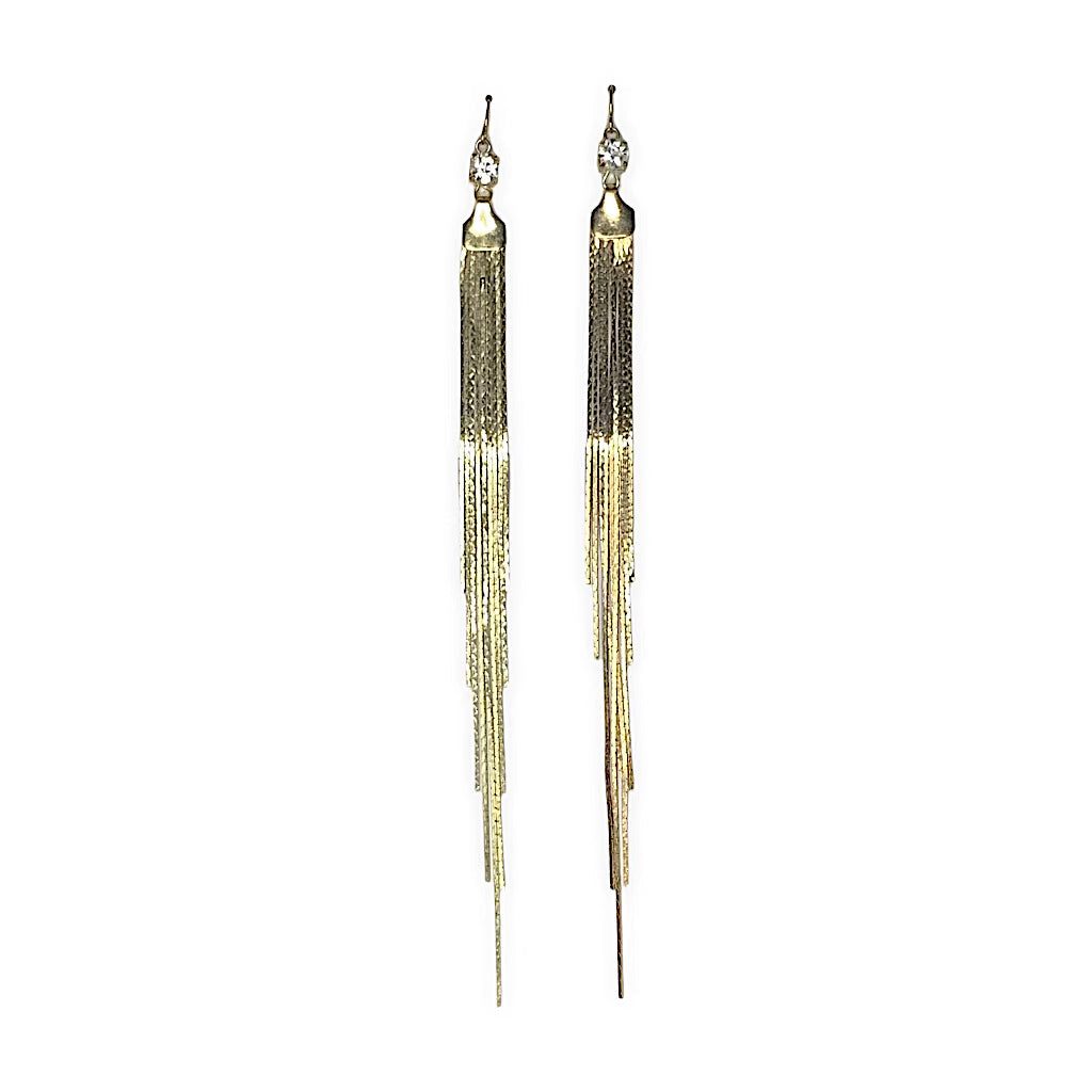 Gold Tassel Earrings