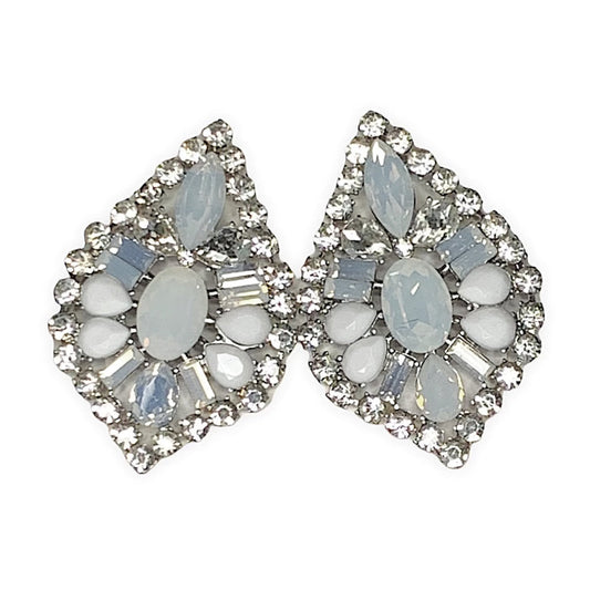 Opal & Cut Crystal Earrings