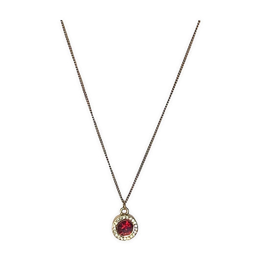 Siam Halo Garnet Necklace