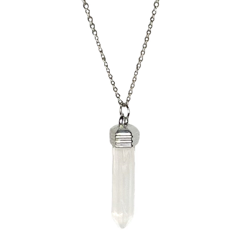 Hexagonal Column Pendant Necklace