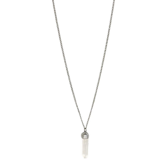 Hexagonal Column Pendant Necklace