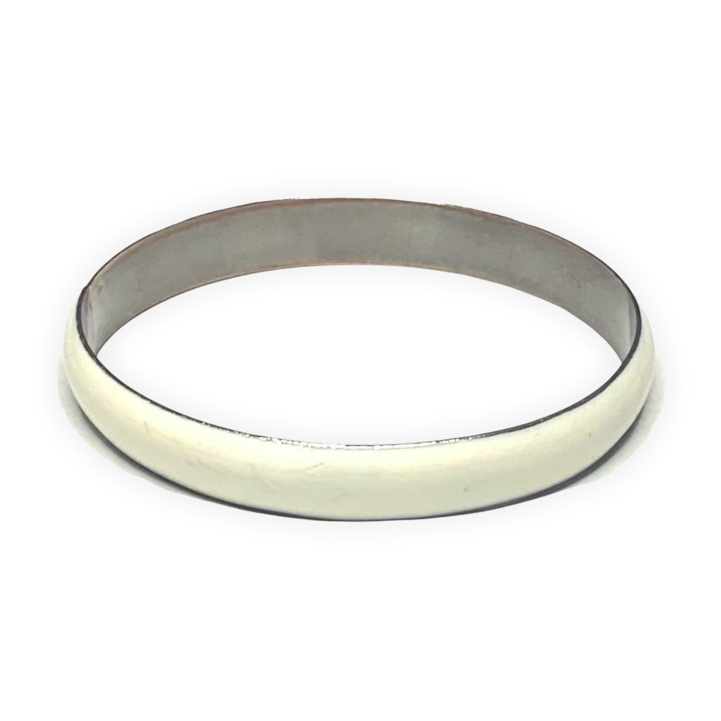 Creme Enamel Bangle Bracelet